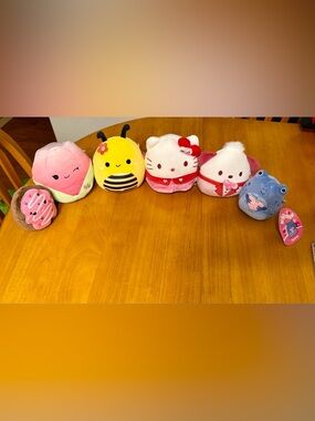 NWT Lot of 6 Valentine’s Day Squishmallows Limited Edition- 4”&5” *See Desc